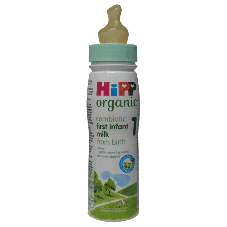 Screw-On Sterile Disposable NUK Teats GREEN Neck Fast Flow x 24 - For HiPP Organic Combiotic First Infant Milk 200ml