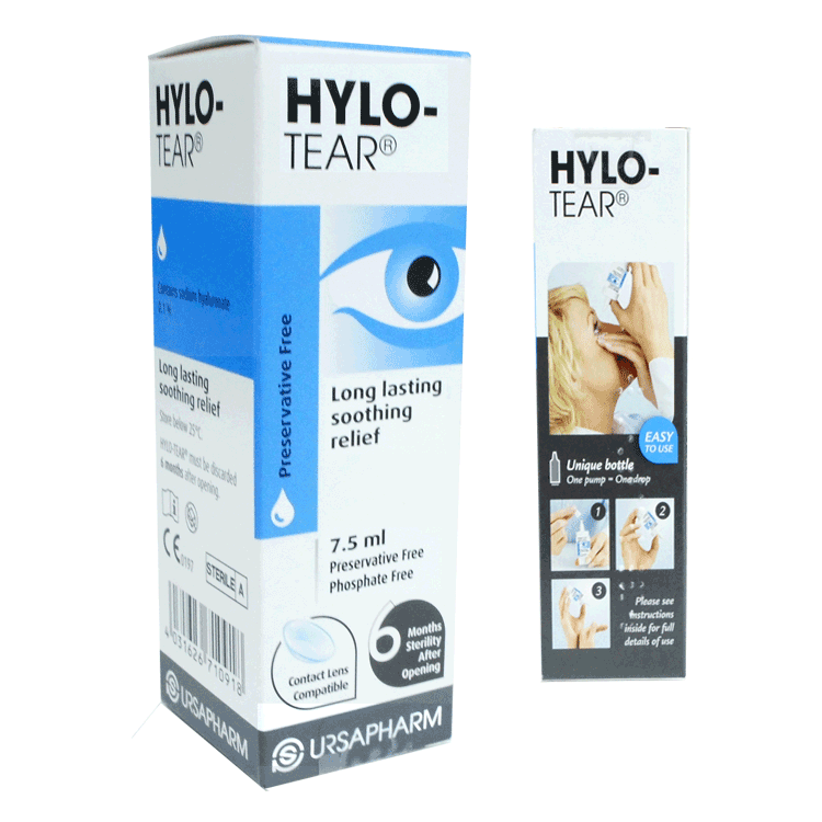 Hylo Tear  (Preservative Free ) Eye drops 7.5ml  - Eye Lubricant for dry eyes