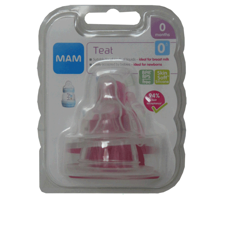 MAM Silicone Teats x 2 - 4 Stages - Stage 0, 1, 2 and 3