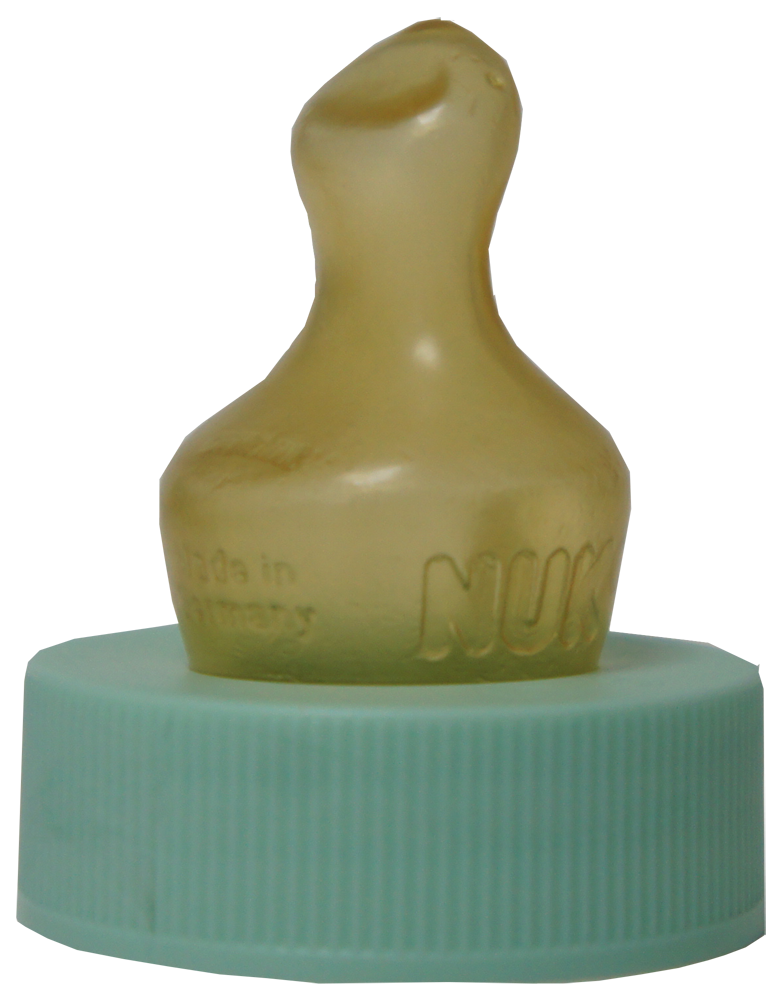 Screw-On Sterile Disposable NUK Teats GREEN Neck Fast Flow x 24 - For HiPP Organic Combiotic First Infant Milk 200ml