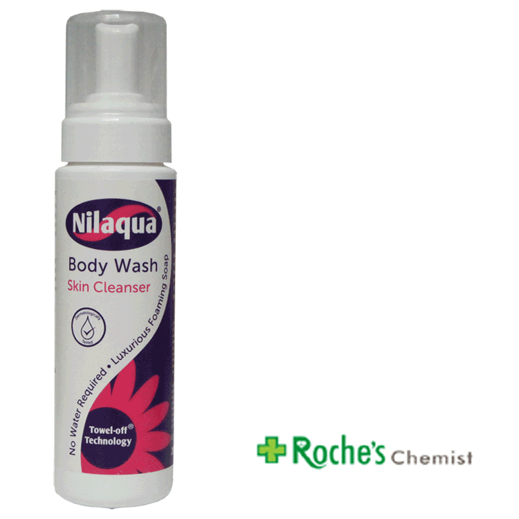 Nilaqua Body Wash Skin Cleanser 200ml - No Water Required