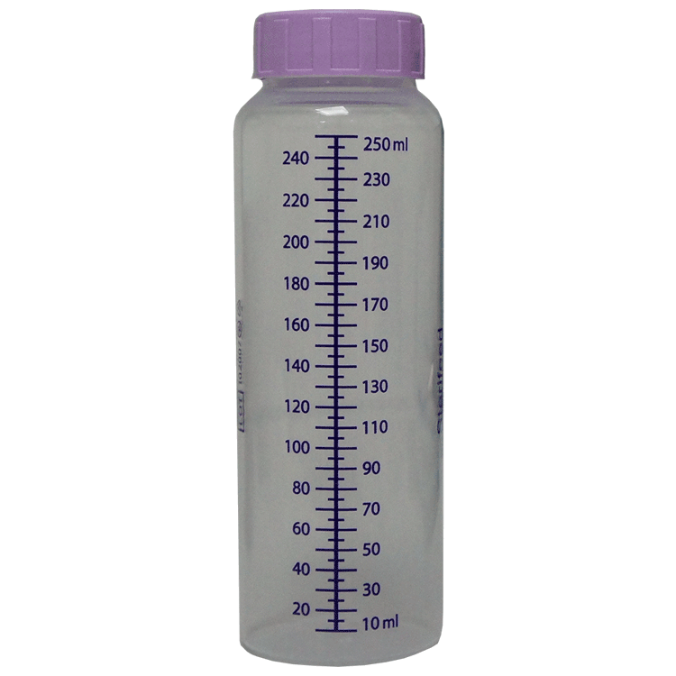 Sterifeed Feeding Bottles x 250ml x 10  Sterile - For Breast-milk storage