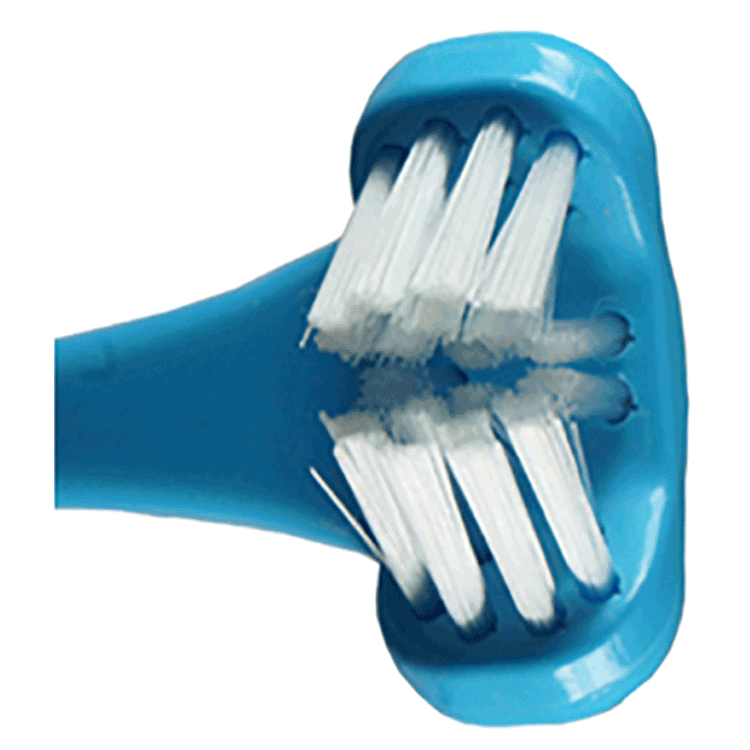 Dr Barmans Superbrush - 3 sided toothbrush- 6 to 11 years