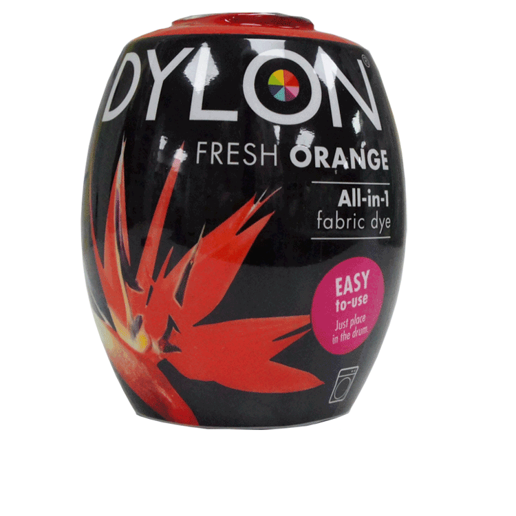 Dylon Fresh Orange Machine Dye 350g - Ready to use clothes fabric dye