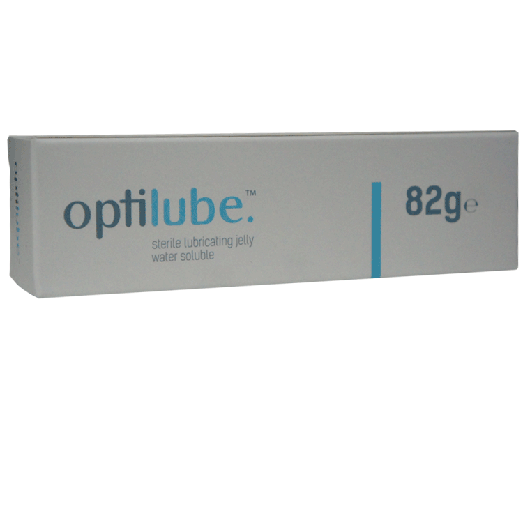 Optilube Sterile Lubricating Jelly 82g - For use with inserting urinary catheters