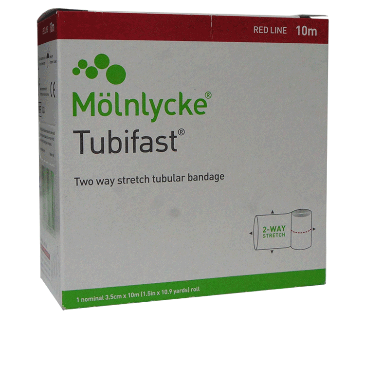 Tubifast 2- Way Stretch Bandage 10m - Red Line